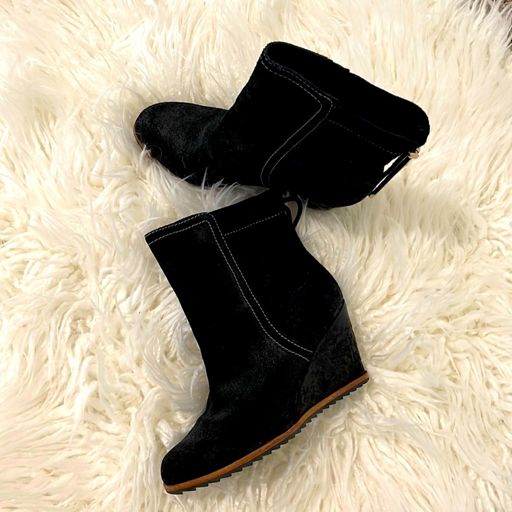 Dr Scholls original collection black wedge super comfy sz 6